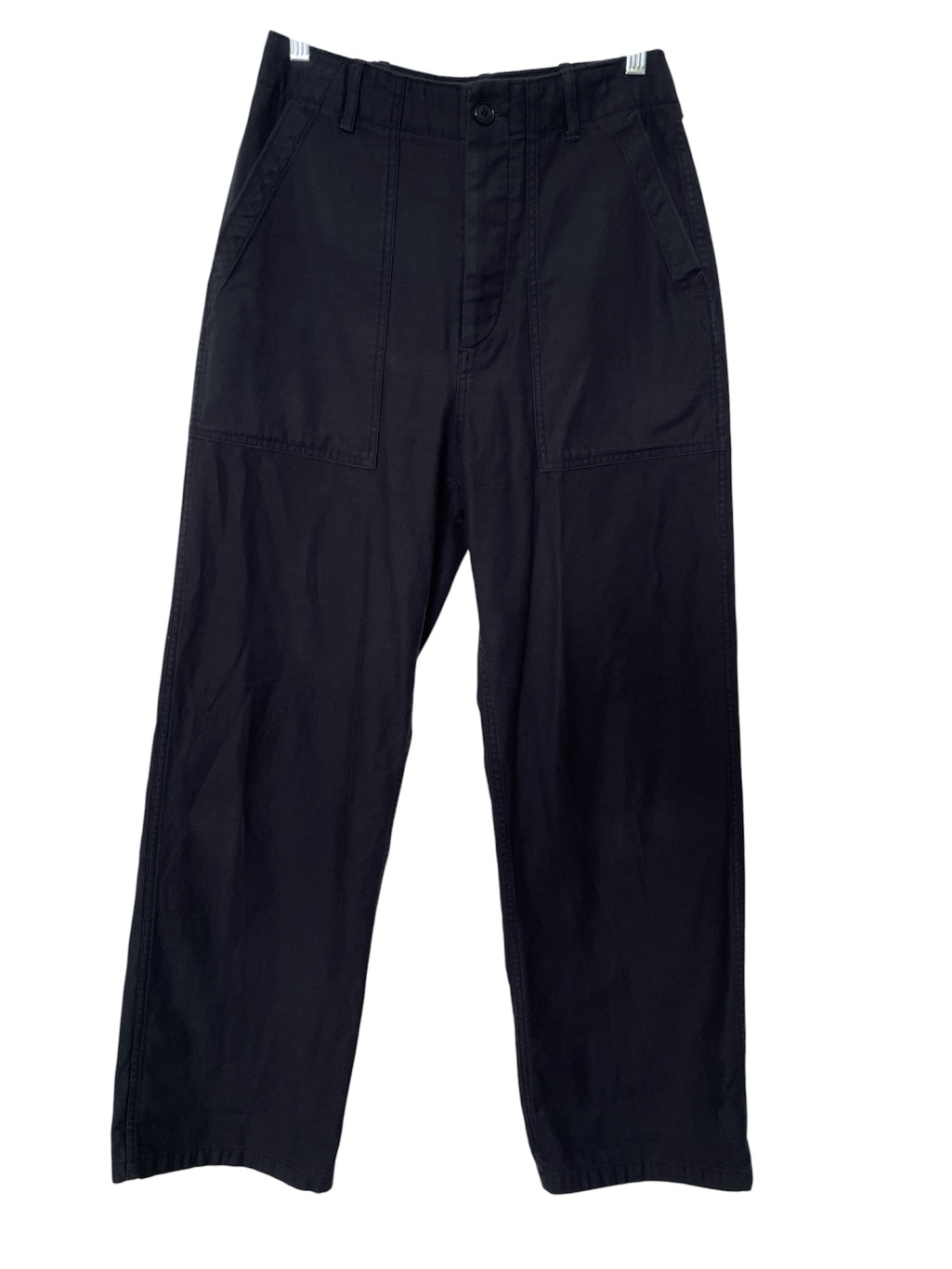 Buck Mason Cargo Pants High Rise Relaxed Reverse Sateen Utility Baggy Loose Army